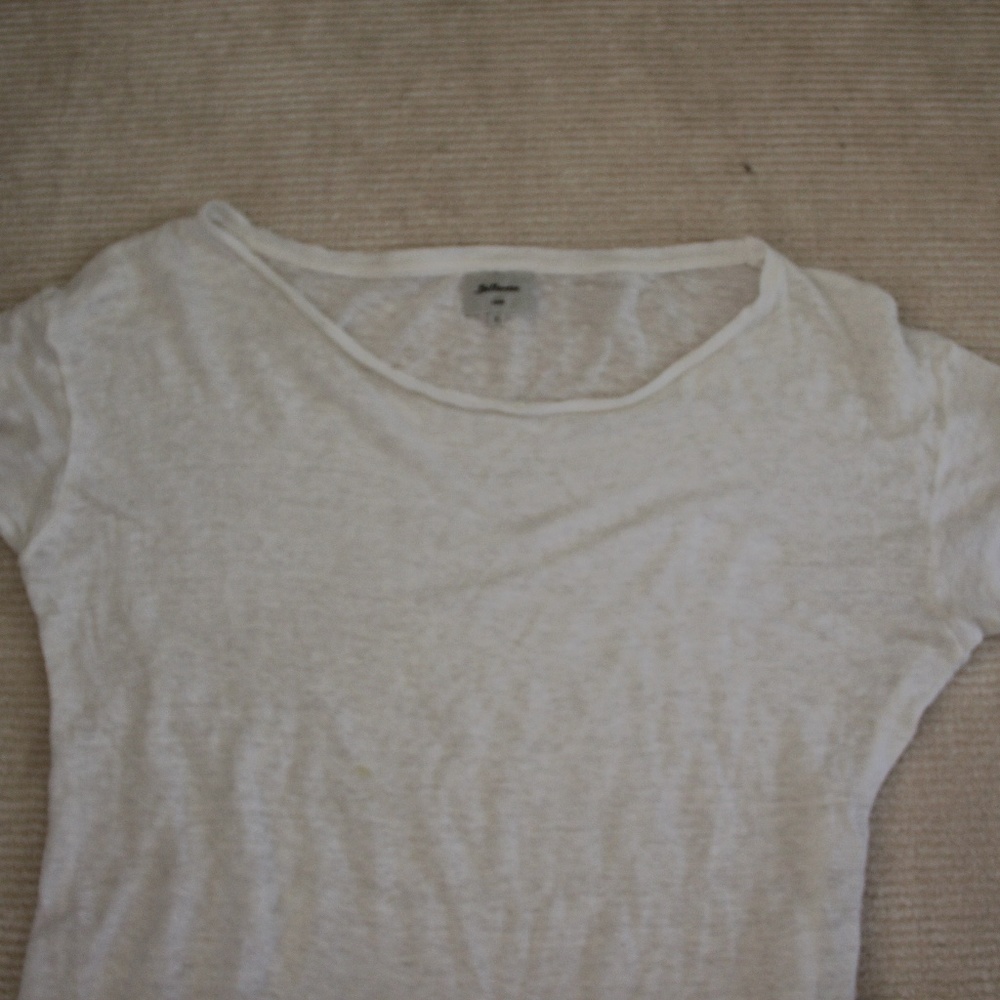 Michael Stars White Crew Neck